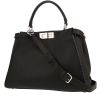 Sac à main Fendi  Peekaboo moyen modèle  en cuir grainé noir - 00pp thumbnail