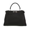 Fendi  Peekaboo handbag  in black grained leather - 360 thumbnail