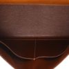 Borsa Hermès  Kelly 35 cm in pelle martellata marrone e crine beige - Detail D3 thumbnail