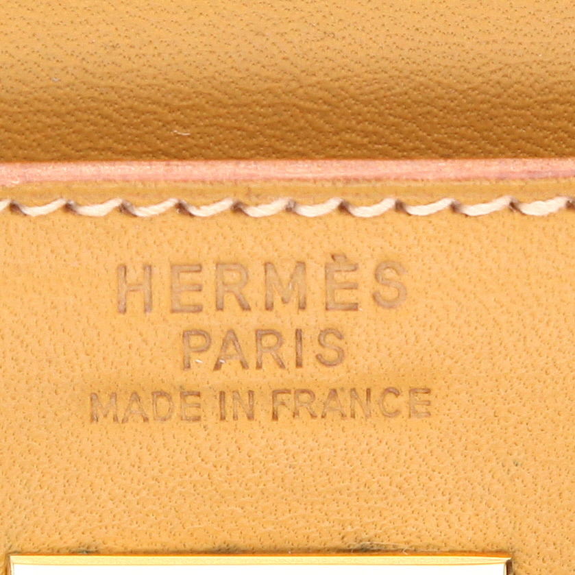 Borsa Hermès  Kelly 35 cm in pelle naturale - Detail D2