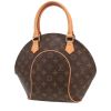 Bolso de mano Louis Vuitton  Ellipse en lona Monogram marrón y cuero natural - 00pp thumbnail