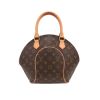 Bolso de mano Louis Vuitton  Ellipse en lona Monogram marrón y cuero natural - 360 thumbnail