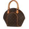 Bolso de mano Louis Vuitton  Ellipse en lona Monogram marrón y cuero natural - 00pp thumbnail