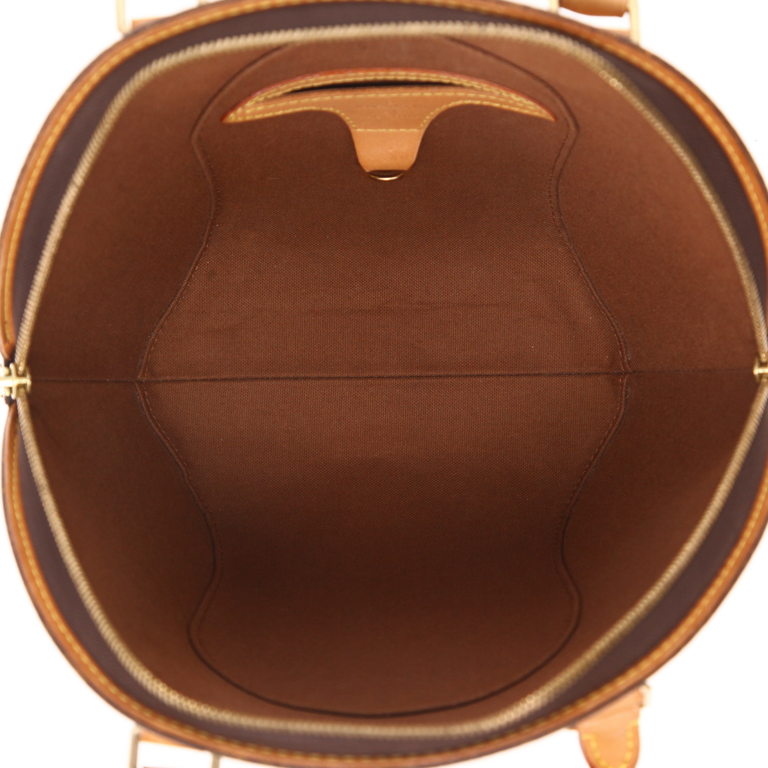 Borsa Louis Vuitton  Ellipse in tela monogram marrone e pelle naturale - Detail D3