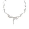 Half-articulated Vintage  necklace in white gold and diamonds - 00pp thumbnail