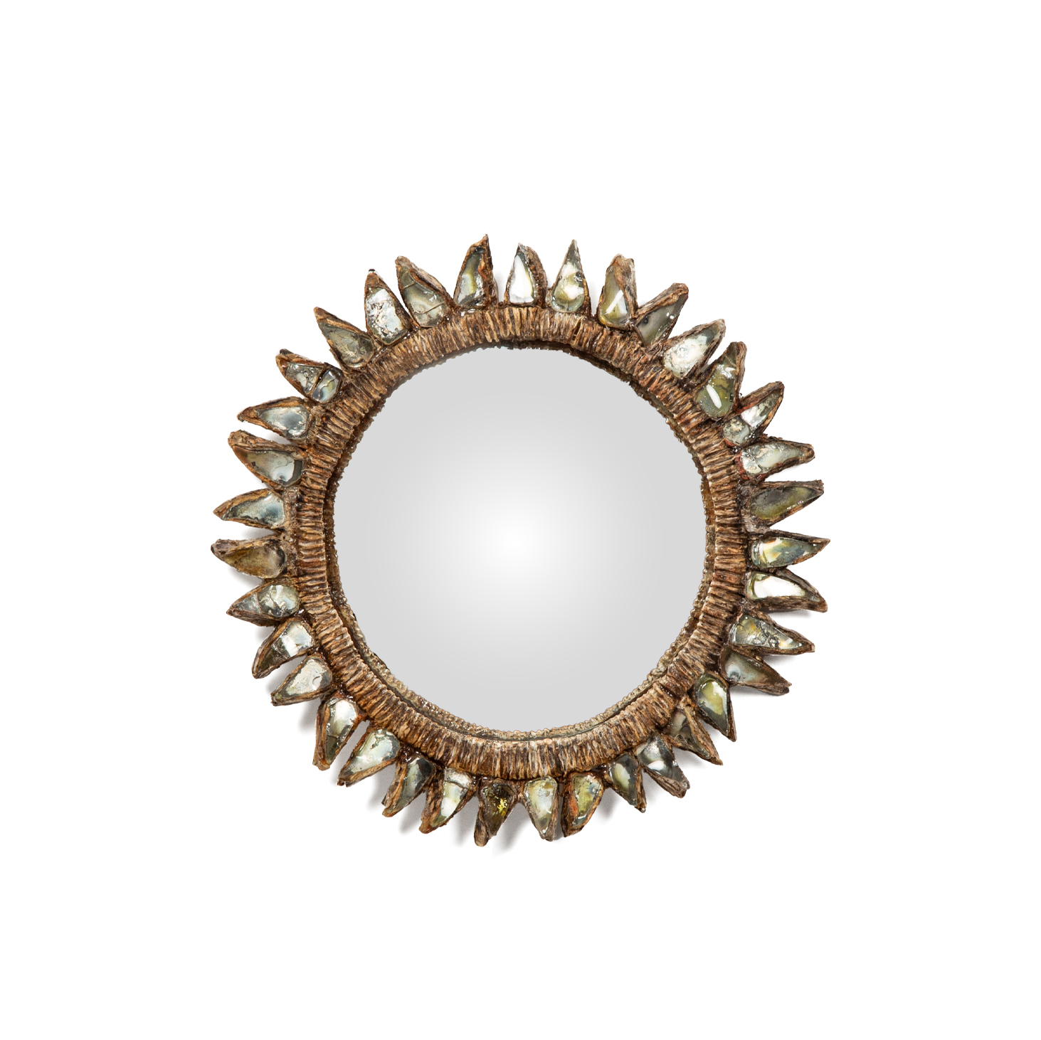 Line Vautrin (1913-1997), 'Flammes' mirror - model created around 1955/60 - Detail D1