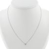 Dinh Van Le Cube Diamant small model necklace in white gold and diamond - 360 thumbnail