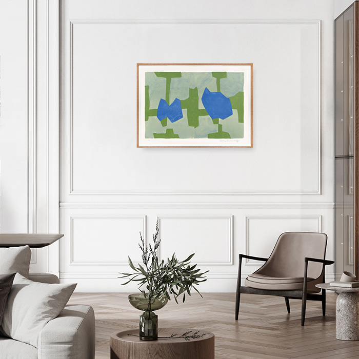 Composition bleue et verte - 1969 - Detail D5