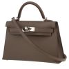 Borsa Hermès  Kelly 20 cm in pelle Epsom grigia - 00pp thumbnail