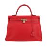 Bolso de mano Hermès  Kelly 35 cm en cuero epsom rojo - 360 thumbnail