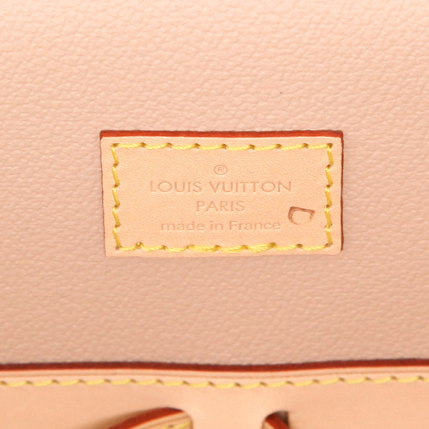 Vanity Louis Vuitton  Vanity en toile monogram marron et cuir naturel - Detail D2