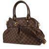 Sac à main Louis Vuitton  Trevi en toile damier ébène et cuir marron - 00pp thumbnail