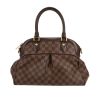 Sac à main Louis Vuitton  Trevi en toile damier ébène et cuir marron - 360 thumbnail