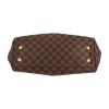 Louis Vuitton  Trevi handbag  in ebene damier canvas  and brown leather - Detail D1 thumbnail