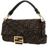 Borsa Fendi  Baguette in tela siglata marrone - 00pp thumbnail