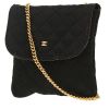 Chanel  Vintage super mini  handbag  in black canvas - 00pp thumbnail