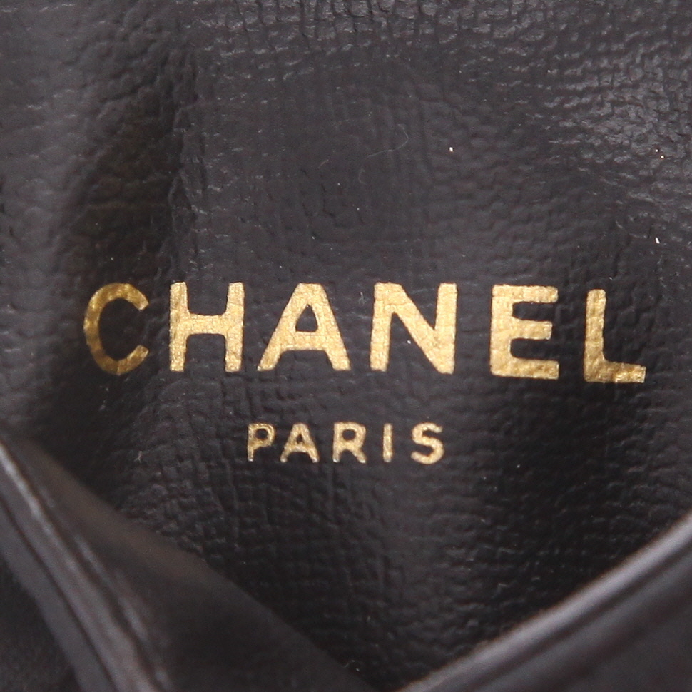 Borsa Chanel  Vintage super mini  in tela nera - Detail D2