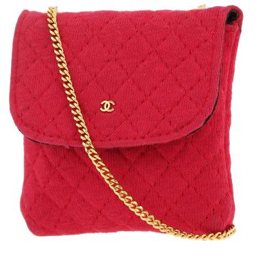 Bolso de mano Chanel  Vintage en lona roja