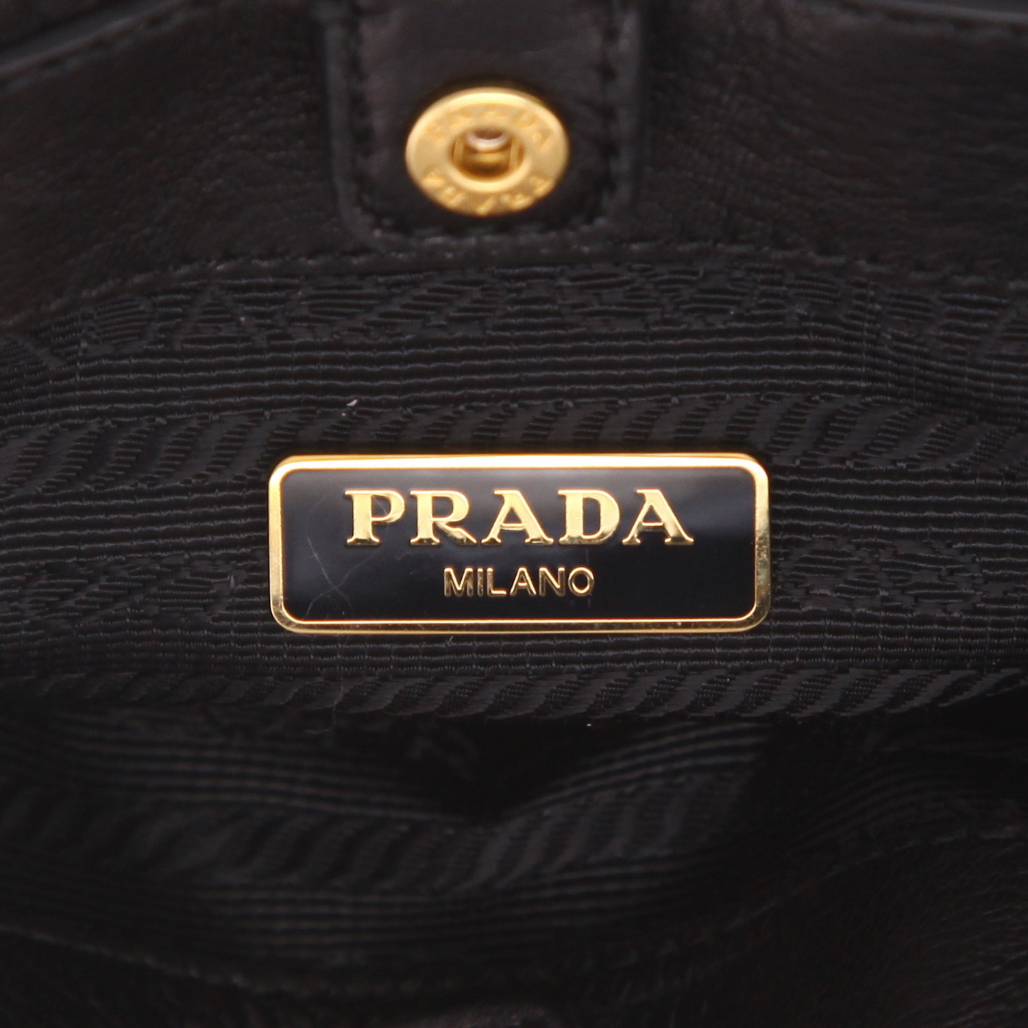 Borsa a spalla Prada  Plissé in pelle trapuntata nera - Detail D3