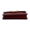 Hermès  Fonsbelle shoulder bag  in burgundy box leather - Detail D1 thumbnail