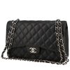 Chanel  Timeless Jumbo handbag  in black quilted leather - 00pp thumbnail