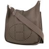 Sac bandoulière Hermès  Evelyne grand modèle  en cuir togo gris - 00pp thumbnail