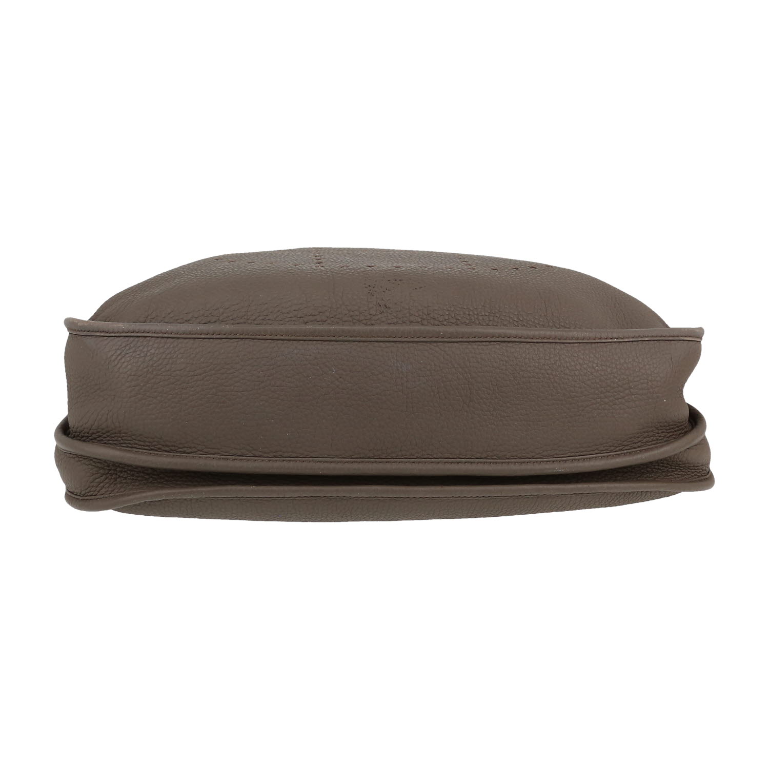 Hermès  Evelyne large model  shoulder bag  in grey togo leather - Detail D1
