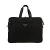 Prada   briefcase  canvas  and black leather - 360 thumbnail