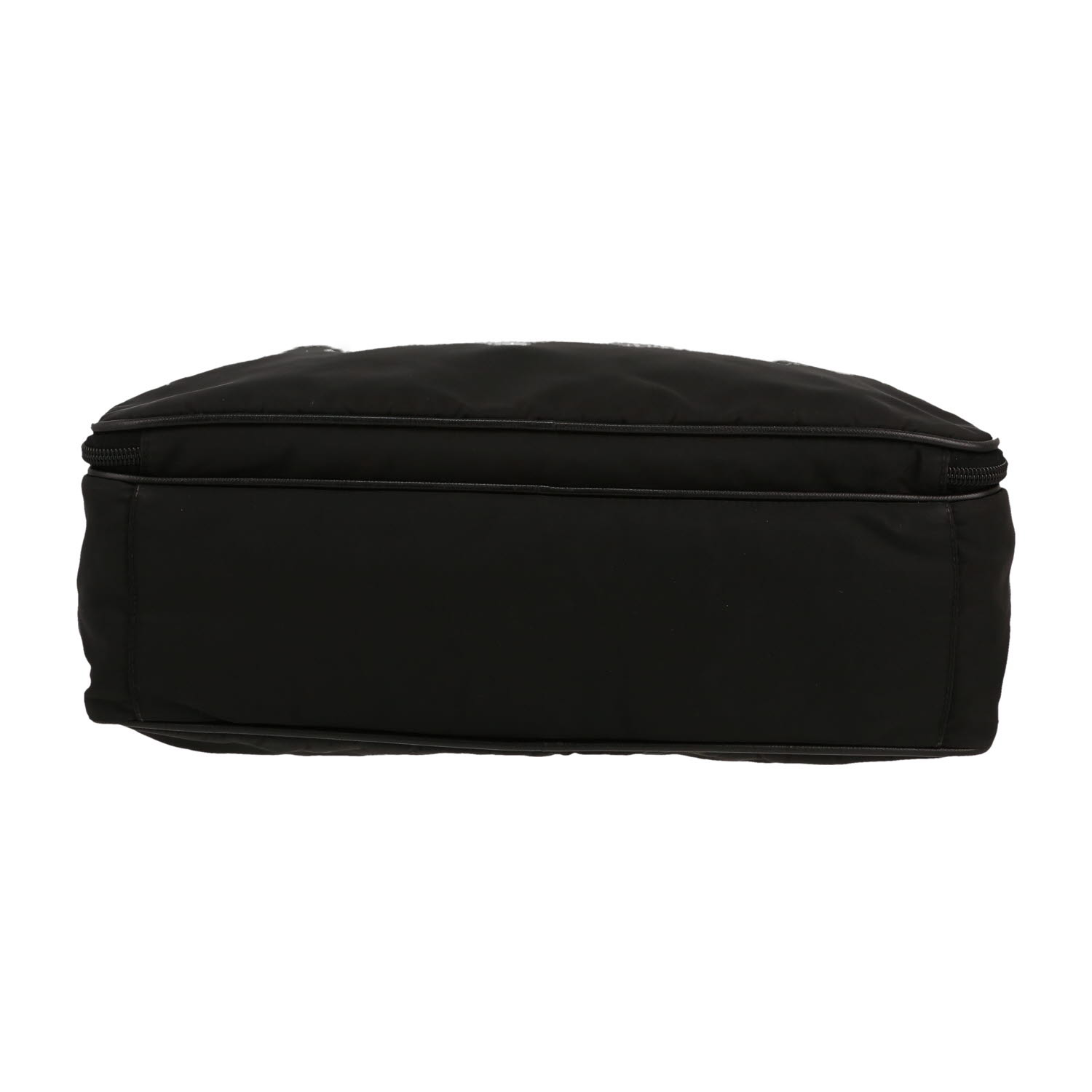 Prada   briefcase  canvas  and black leather - Detail D1