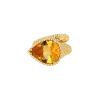 Boucheron Serpent Bohème large model ring in yellow gold and citrine - 00pp thumbnail