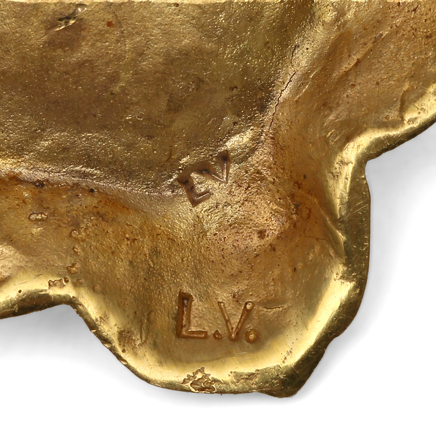 Line Vautrin (1913-1997), Paire de clips d'oreilles 'La colombe de la pleine lune' - circa 1950 - Detail D3