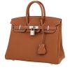 Bolso de mano Hermès  Birkin 25 cm en cuero togo color oro - 00pp thumbnail