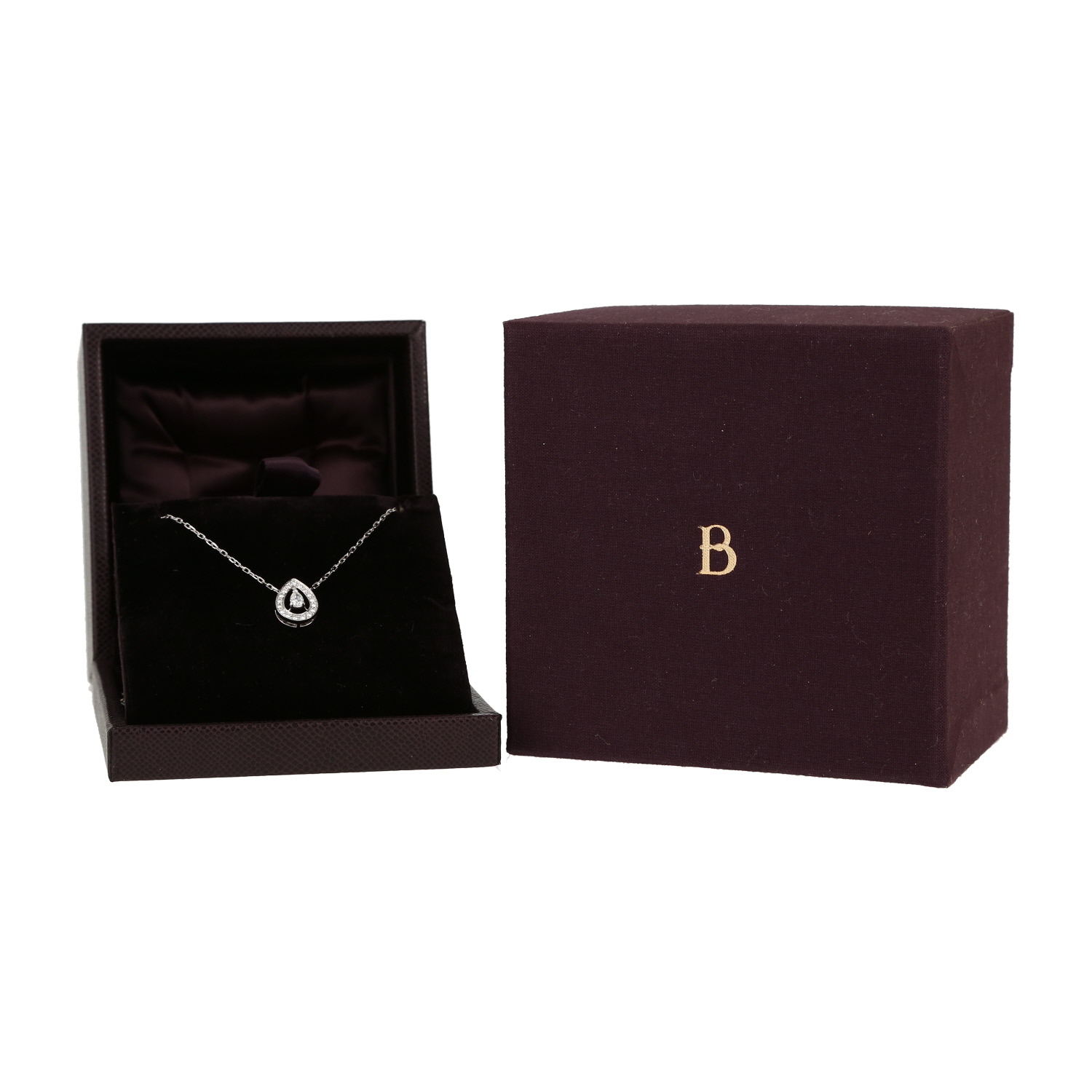 Boucheron Ava necklace in white gold and diamonds - Detail D2
