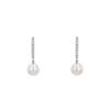 Mikimoto  earrings in white gold, Akoya cultured pearls and diamonds - 00pp thumbnail