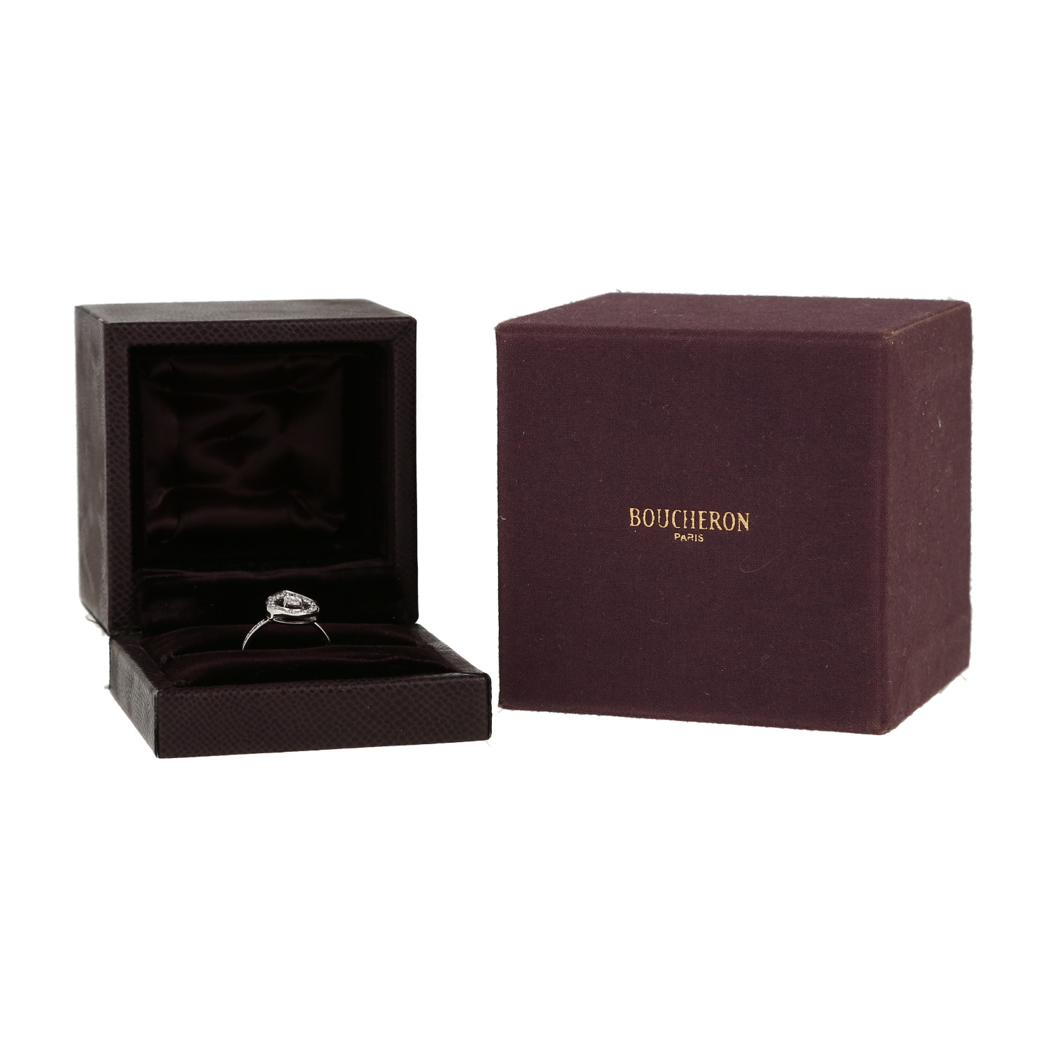 Boucheron Ava ring in white gold and diamonds - Detail D2