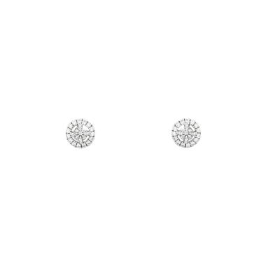 Messika Joy small model earrings in white gold and diamonds