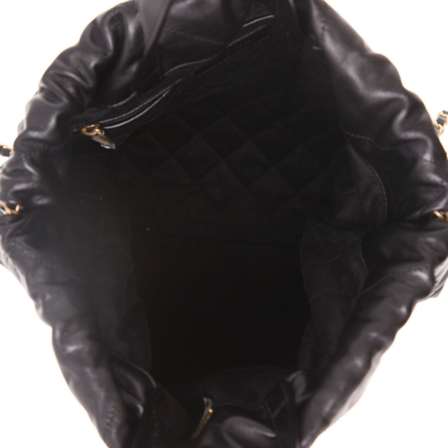 Chanel  22 backpack  in black leather - Detail D3