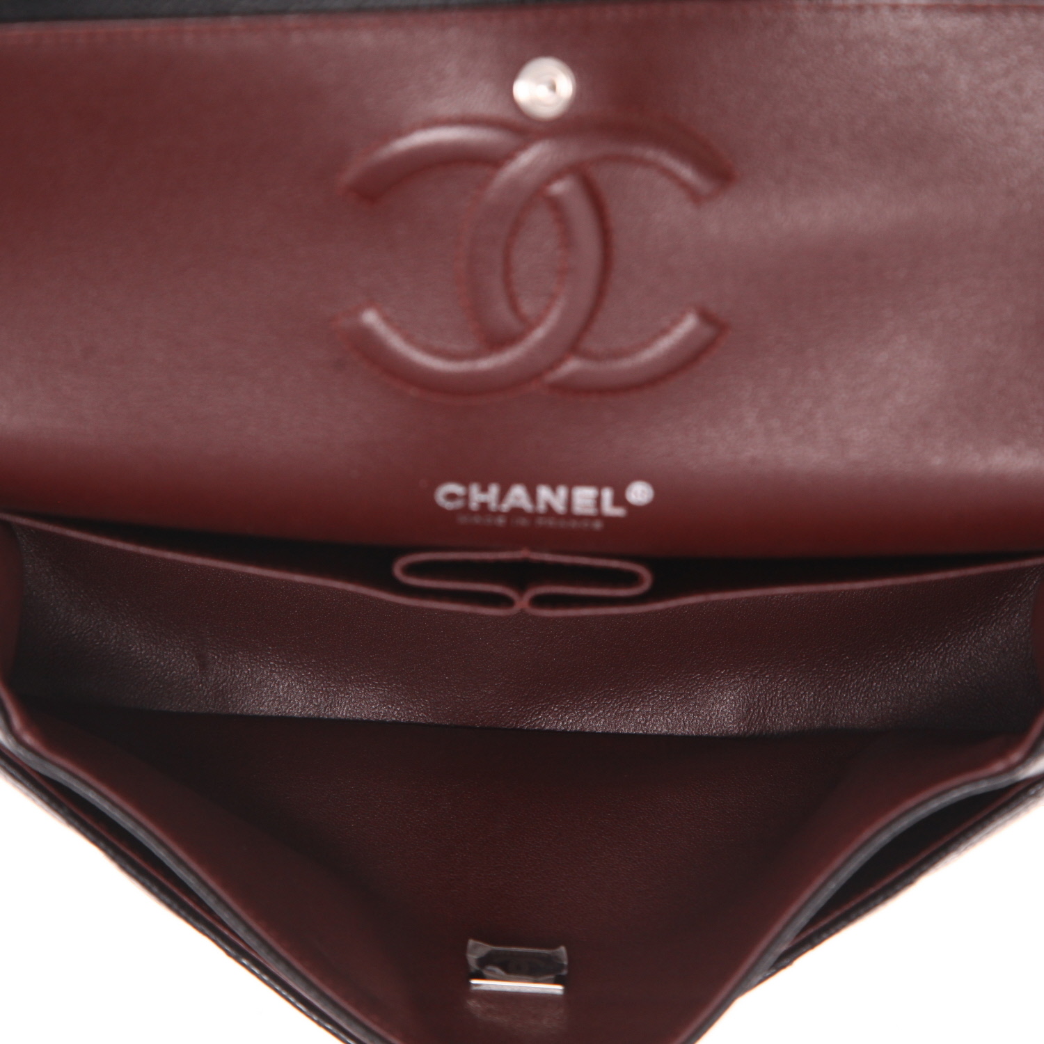 Borsa Chanel  Timeless Classic in pelle martellata e trapuntata nera - Detail D3