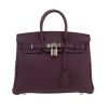 Bolso de mano Hermès  Birkin 25 cm en cuero togo violeta Cassis - 360 thumbnail