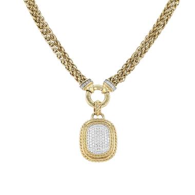 Collana David Yurman  in oro giallo e diamanti