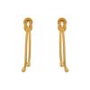 Paire de boucles d'oreilles Zolotas Snake Lace en or jaune - 00pp thumbnail