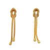 Paire de boucles d'oreilles Zolotas Snake Lace en or jaune - 360 thumbnail