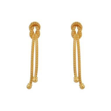 Pendientes Zolotas Snake Lace de oro amarillo