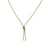 Zolotas Snake Lace necklace in yellow gold - 00pp thumbnail