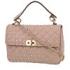 Borsa a tracolla Valentino Garavani  Rockstud Spike in pelle rosa - 00pp thumbnail