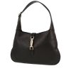 Bolso de mano Gucci  Jackie en cuero monogram huella negro - 00pp thumbnail