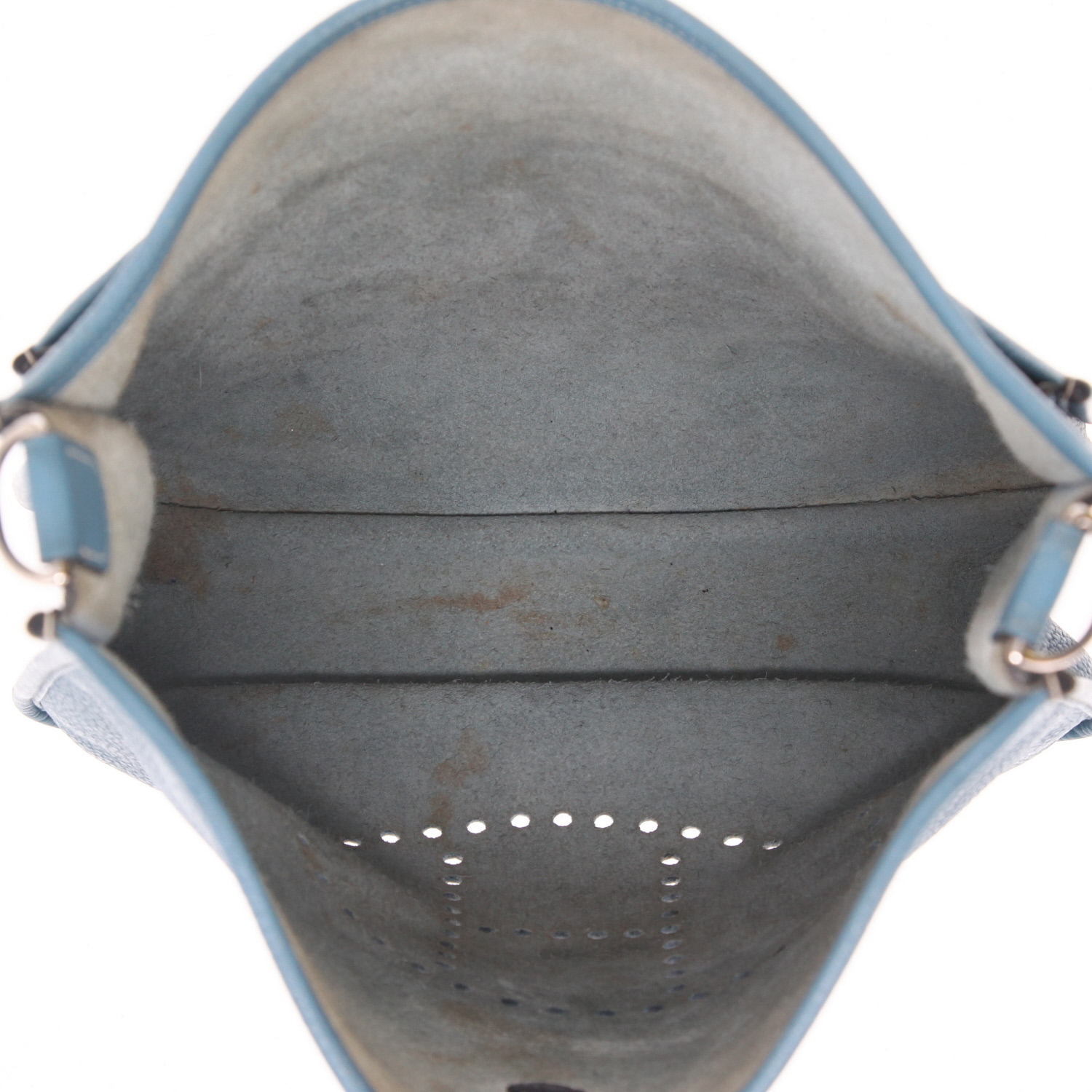 Borsa a tracolla Hermès  Evelyne III in pelle togo blu - Detail D3