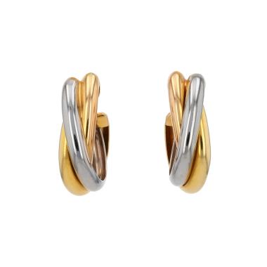 Cartier Trinity hoop earrings in 3 golds