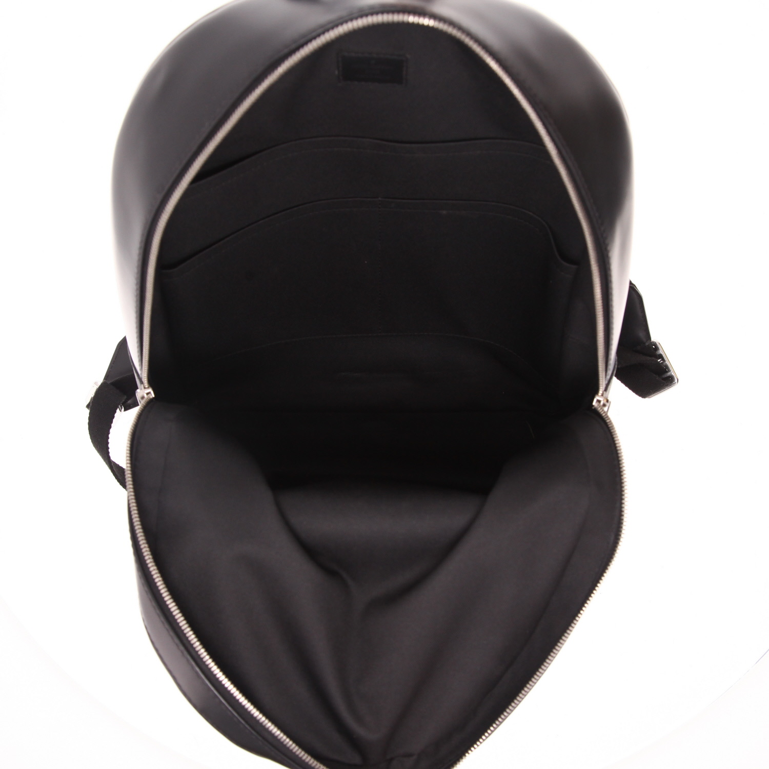 Zaino Louis Vuitton  Josh in tela a scacchi grigio Graphite e pelle nera - Detail D3