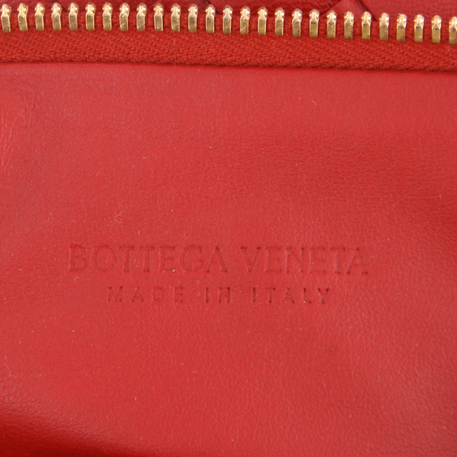 Sac à main Bottega Veneta  Jodie en cuir intrecciato rouge - Detail D2